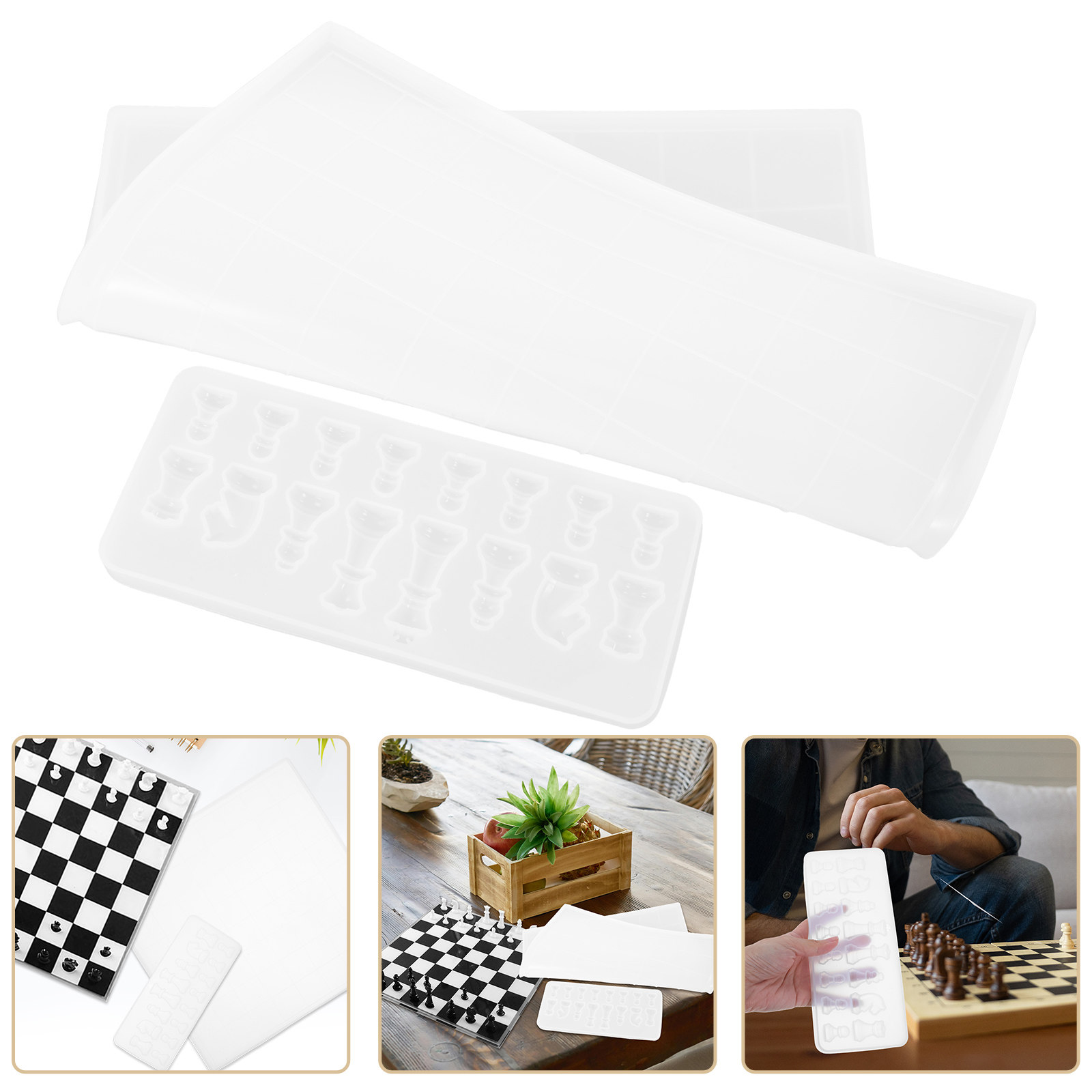 Silicone Epoxy Resin Molds Set - Moule en silicone grand format pour