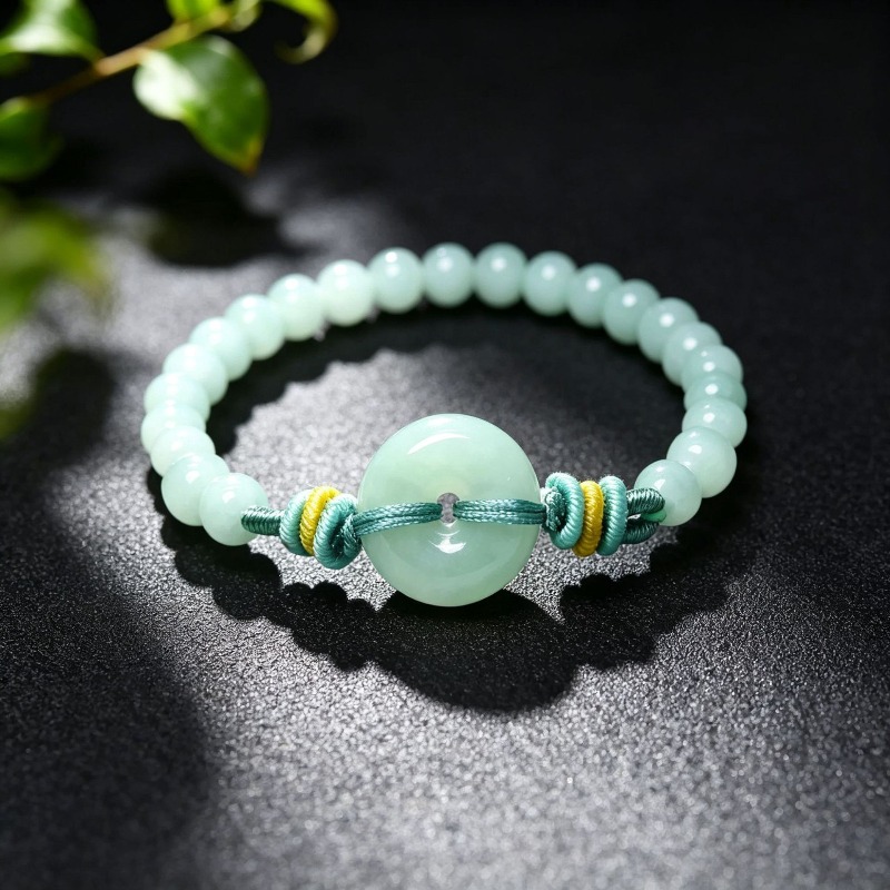 Beading - Bracelet de perles en véritable émeraude