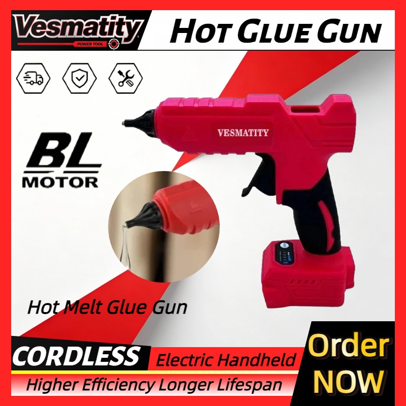 Hot Melt Glue Gun Cordless - Pistolet à colle thermofusible électrique sans