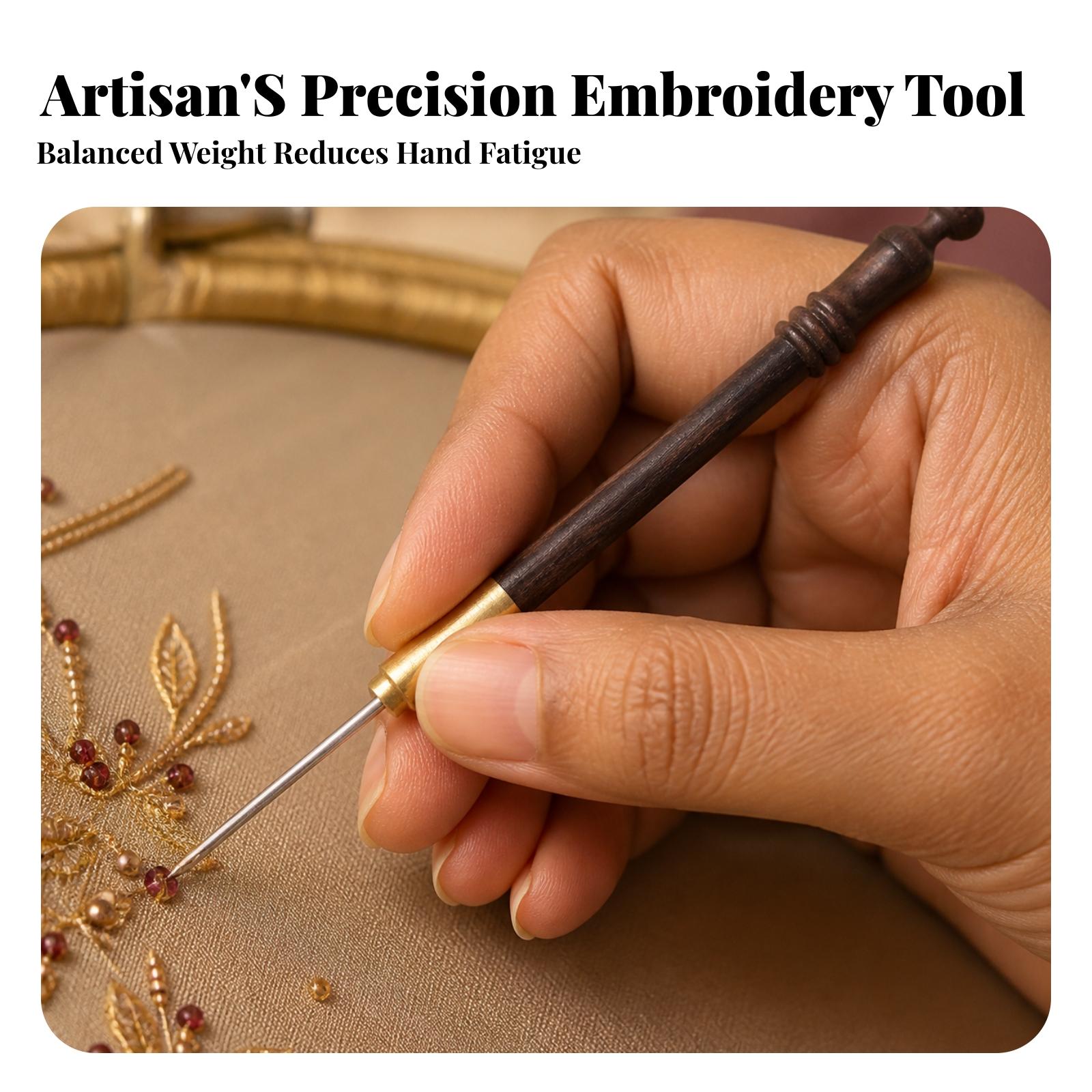 Crochet de broderie ergonomiqu - Wooden Crochet Hooks Ergonomic Handle avis et prix