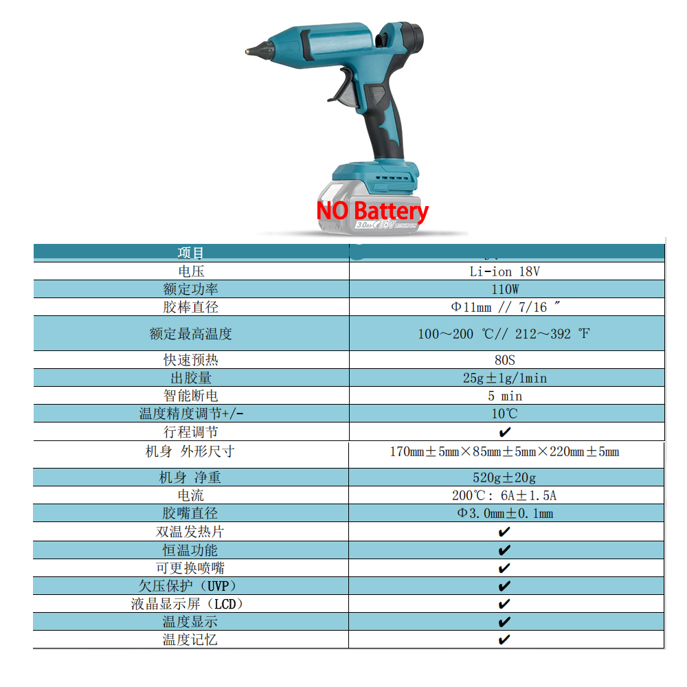 VILASTING pistolet à colle the - Hot Melt Glue Gun Cordless avis et prix