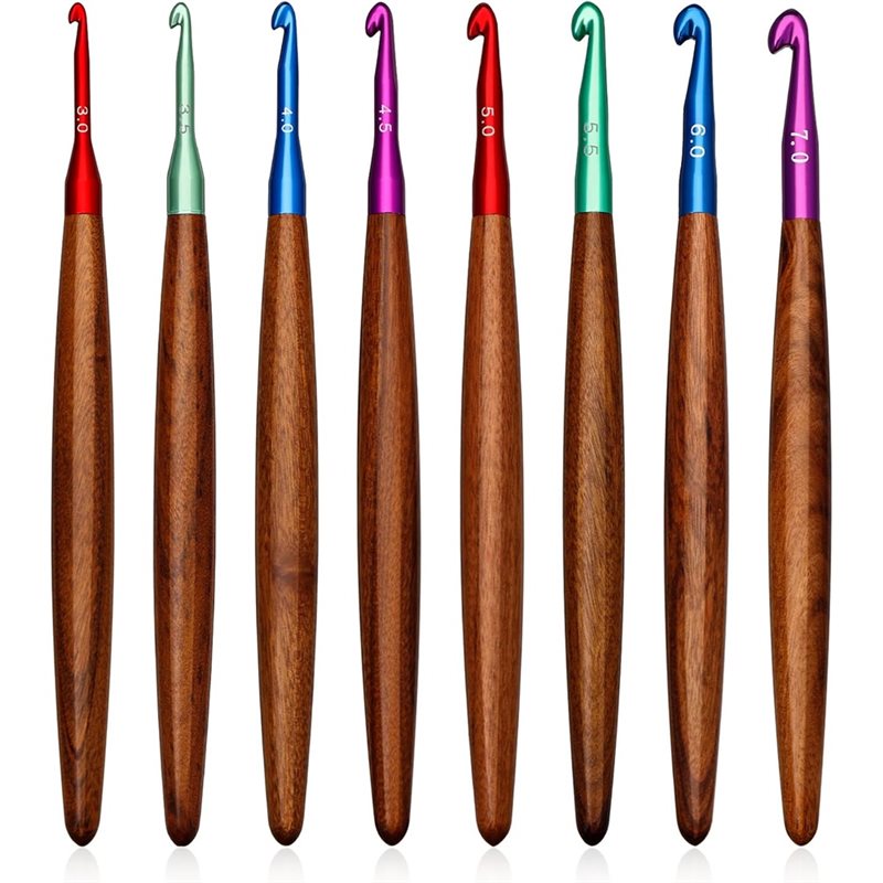 AB34-crochets en aluminium ave - Wooden Crochet Hooks Ergonomic Handle avis et prix